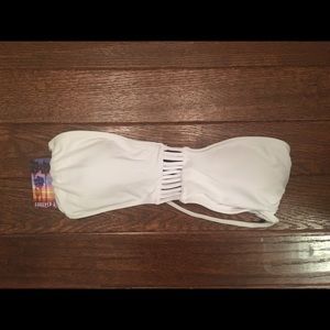 Forever 21 bandeau swim top, size L.